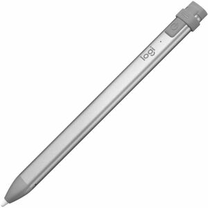 Logitech Crayon Stylus - Active - Replaceable Stylus Tip - Aluminium - Grey - Tablet Device Supported