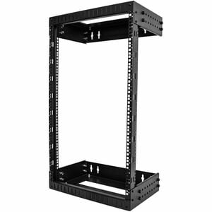 StarTech.com 2-Post 18U Heavy-Duty Wall Mount Network Rack, 19" Open Frame Server Rack with Adjustable Depth, Data Rack fo