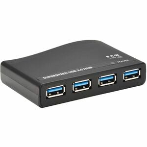 Tripp Lite by Eaton 4-Port USB-A Mini Hub - USB 3.x (5Gbps), International Plug Adapters - USB 3.2 (Gen 1) Type A - Portab