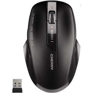CHERRY MW 2310 2.0 Mouse - Radio Frequency - USB - Optical - 6 Button(s) - Black - 1 Pack - Wireless - 2.40 GHz - 2400 dpi