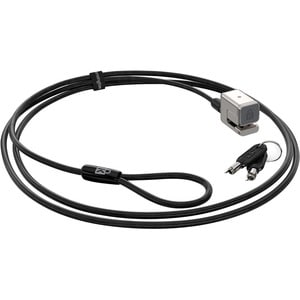 Kensington K68134WW Cable Lock For Notebook - 1.80 m Cable - Keyed Lock - Black, Silver - Carbon Steel - For Notebook
