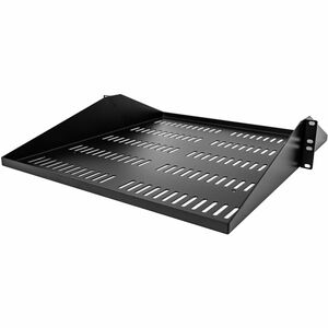 StarTech.com 2U Vented Server Rack Shelf - Center Mount Fixed 20" Deep Cantilever Rackmount Tray for 19" Data/AV/Network w