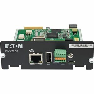 Eaton INDGW-X2 UPS Management Adapter - X-Slot - 1 x Network (RJ-45) Port(s) - USB