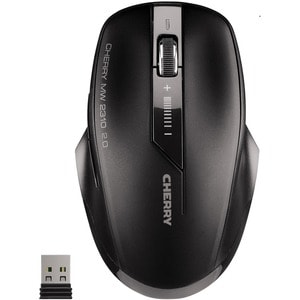 Souris Optique CHERRY MW 2310 2.0 - Fréquence radio - USB - 6 Bouton(s) - Noir - 1 - Sans fil - 2,40 GHz - 2400 dpi - Roul