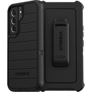 OtterBox Defender Series Pro Rugged Carrying Case (Holster) Samsung Galaxy S22 Smartphone - Black - Lint Resistant Port, B