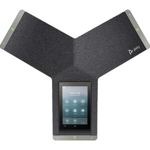 Poly Trio C60 NR ID estação conferência - Bluetooth, Wi-Fi - Tabletop - Cinzento, Dourado - Compatível com TAA - 3 x Total
