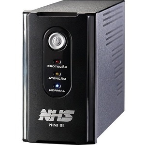 NOBREAK NHS MINI SENOIDAL (600VA/B.7AH/PRETO/RS232)