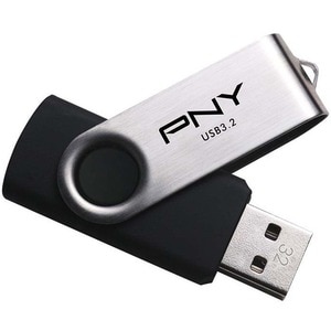 PNY Turbo Attaché R 32GB Flash Drive - 32 GB - USB 3.2 (Gen 1) Type A - 70 MB/s Read Speed - 5 Year Warranty