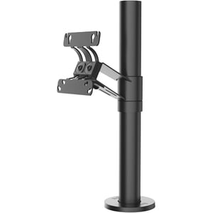 SpacePole Essentials Mounting Pole for Display - Black - 75 x 75, 100 x 100 - VESA Mount Compatible - Steel