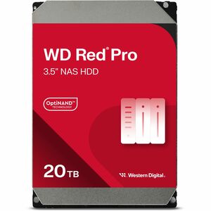 WD Red Pro WD201KFGX 20 TB Hard Drive - 3.5" Internal - SATA (SATA/600) - Conventional Magnetic Recording (CMR) Method - N