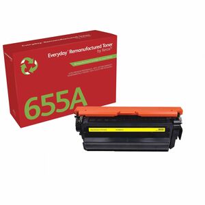 Xerox Everyday Standard Yield Laser Toner Cartridge 655A (CF452A) - Yellow - 1 / Pack - 12500