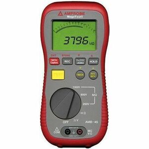 Amprobe AMB-45 Insulation Resistance Tester - Insulation Fault Detection - LCD - Battery Built-in - Battery Included