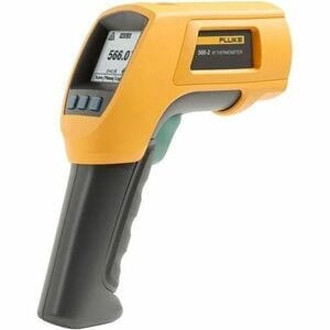 Fluke 568 Contact & Infrared Temperature Gun - 40°F (-40°C) to 1472°F (800°C) - Infrared, Rugged, Ergonomic Design, Non-co