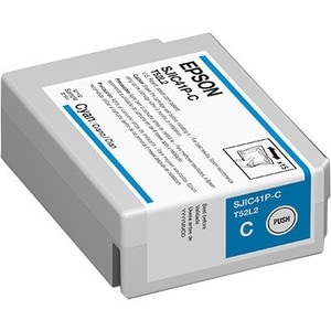 Epson SJIC41P-C Original Inkjet Ink Cartridge - Blister Pack - Cyan - 1 Pack - 50 mL