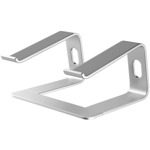 4XEM Desktop Laptop Metal Stand - Up to 17" Screen Support - 5.71" Height x 10.28" Width - Table - Metal, Aluminum Alloy, Silicone - Silver