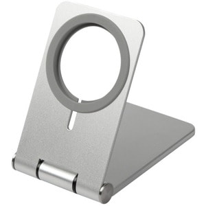 4XEM Desktop Mobile Device Metal Stand - 2.60" Height x 1.59" Width - Metal, Aluminum Alloy, Silicone - Silver
