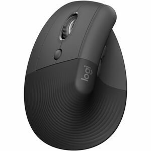 Logitech Lift Left Vertical Ergonomic Mouse, Left-handed, Wireless, Bluetooth or Logi Bolt USB, Quiet clicks, Graphite - O