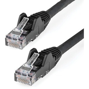 StarTech.com 1m CAT6 Ethernet Cable, LSZH (Low Smoke Zero Halogen), 10 GbE Snagless 100W PoE UTP RJ45 Black CAT 6 Network 