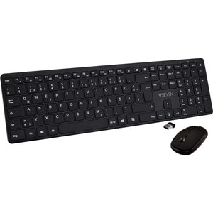 V7 Slim CKW550DEBT Keyboard & Mouse - QWERTY - German - Scissors Wireless Bluetooth 2.40 GHz Keyboard - Keyboard/Keypad Co