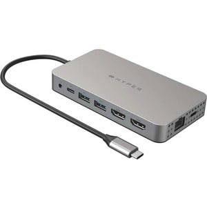 Targus HyperDrive HDM1H-GL Docking Station for Monitor, Notebook, Desktop PC, Headset - Charging Capability - Memory Card 