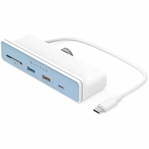Hyper HD34A8 USB-Typ C Docking Station für Tablet, Desktop-PC, Smartphone - Ladefunktion - Speicherkartenleser - microSD, 