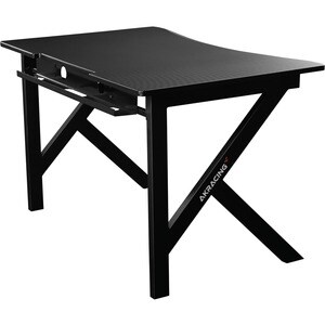 AKRACING Summit Gaming Desk - Black Carbon Fiber Texture Rectangle Top - Black Base