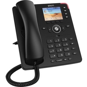 Snom D713 IP-Telefon - Schnurgebunden - Schnurgebunden - Desktop, Wandmontierbar - Schwarz - VoIP - 2 x Netzwerk (RJ-45) -