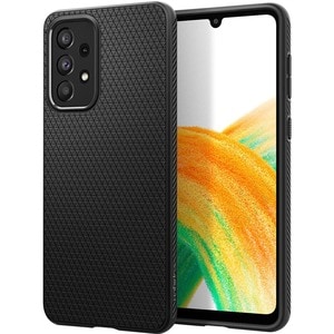 Spigen Liquid Air Case for Samsung Galaxy A33 5G Smartphone - Matte Black - Shock Absorbing - Thermoplastic Polyurethane (