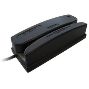 ID TECH Omni WCR3207-602 Leitor de fita magnética - 1524 mm/s - Série - Preto