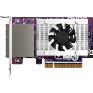 QNAP Controlador SATA - Série ATA/600 - PCI Express 3.0 x8 - Cartão Plug-in - Adequado para RAID - JBOD Nível de RAID - 16