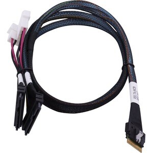Microchip 80 cm Cabo de transferência de dados - Segunda extremidade: 4 x U.2 (SFF-8639) Mini-SAS HD