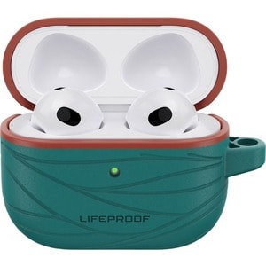 LifeProof Charging Case Apple AirPods - Down Under (Green/Orange) - Carabiner Clip