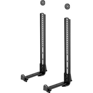 Neomounts AWL29-650BL1 Mounting Bracket for Sound Bar Speaker - Black - Height Adjustable - 15 kg Load Capacity - VESA Mou