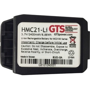 GTS Batterie - Lithium-Ionen (Li-Ionen) - TAA-konform - für Barcode-Scanner - Aufladbarer Akku - 3.7 V DC - 2400 mAh - 8,8