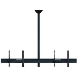 HAGOR comPROnents Deckenhalterung für Menüboard, Display - Schwarz - 2 Unterstützte(r) Display(s)Bildschirmgröße: 116,8 cm bis 165,1 cm (65 Zoll) - max. 80 kg Traglast - 600 x 400 - VESA-Wandhalterungsnorm