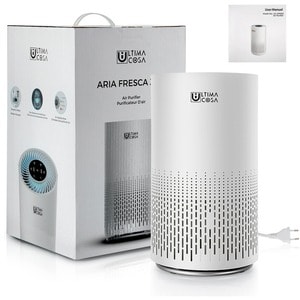 Ultima Cosa Aria Fresca 300 Air Purifier (White) - HEPA, Activated Carbon - 300 Sq. ft. - White