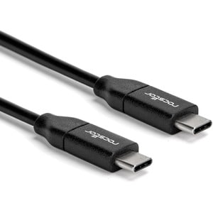 Rocstor Premium USB-C Charging Cable 2m 6ft - Up to 100W PD-M/M- Black - Rocstor Premium USB-C Charging Cable 2m (6 ft) - 