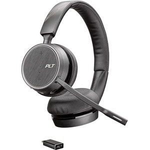 Plantronics Voyager B4220 USB-C 无线 头戴式 立体声 耳机 - 符合 TAA 标准 - 双声道 - 上耳式 - 3000 cm - 蓝牙 - 32 欧姆 - 20 Hz 到 20 kHz - 单向, 微机电（ME