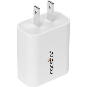 Rocstor 20W Smart USB-C Power Adapter - For Apple® iPhone® 8, 10, 11, 12, & 13, iPad Pro®, iPad Air®, or any USB-C enabled