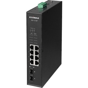 Switch Ethernet Edimax IGS-1210P 8 Porte - Gigabit Ethernet - 10/100/1000Base-T, 1000Base-X - 2 Layer supportato - Modular