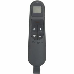 Targus Dual Mode Antimicrobial Laser Presenter with Timer - Laser - Wireless - Bluetooth/Radio Frequency - 2.40 GHz - Blac