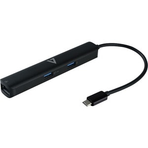 Station d'accueil V7 UCMINIDOCK-PT USB Type C pour Ordinateur - 85 W - Noir - 4K - 3840 x 2160 - USB Type-A - USB Type-C -