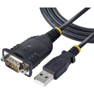 StarTech.com Adaptateur USB vers Série de 1m - Convertisseur DB9 Mâle vers USB - Adaptateur USB RS232, Prolific IC - Windo
