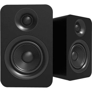 Kanto YU Passive YUP4 2-way Tabletop, Bookshelf Speaker - 70 W RMS - Matte Black - 4" Woven Aramid/Kevlar Woofer - 1" Silk