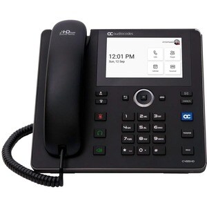 AudioCodes C455HDPS-DBW IP Phone - Corded/Cordless - Corded/Cordless - Bluetooth, Wi-Fi - Wall Mountable - Black - VoIP - 