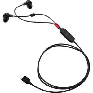 Lenovo Go Wired Earbud Stereo Earset - Thunder Black - Binaural - In-ear - 32 Ohm - 50 Hz to 10 kHz - 120 cm Cable - Noise