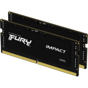 Kingston FURY Impact 16GB (2 x 8GB) DDR5 SDRAM Memory Kit - For Notebook - 16 GB (2 x 8GB) - DDR5-4800/PC5-38400 DDR5 SDRA