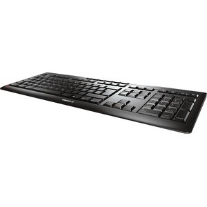 CHERRY STREAM Keyboard - Cable Connectivity - USB Interface - 10 Hot Key(s) - Volume Down, Volume Up, Play/Pause, Browser,