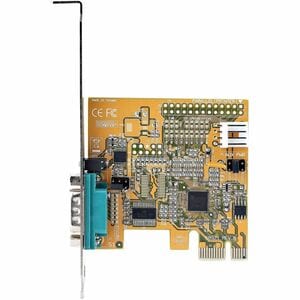 StarTech.com 1-Port PCI Express Serial Card, PCIe to RS232 (DB9) Serial Interface Card, 16C1050 UART, COM Retention, Low P