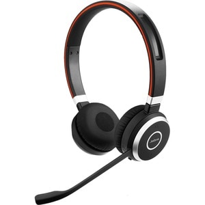 Jabra Evolve2 75 Wireless On-ear Stereo Headset, USB-C, For MS Teams,  Black, Binaural, Ear-cup, 3000 cm, Bluetooth, 20 Hz to 20 kHz, MEMS  Technology Microphone, Noise Cancelling 